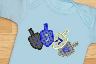 4 Hanukkah Dreidels Applique: A Designer's Review