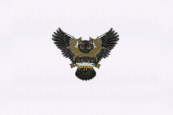 Balinese Owl: Machine Embroidery Design Review
