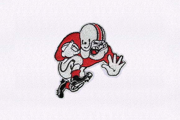 Bulldog Football Embroidery Design Review