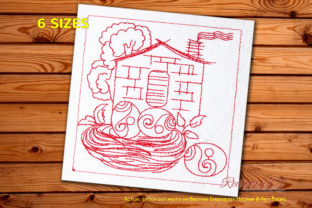 Easter Egg Home Redwork: A Seasonal Embroidery Review