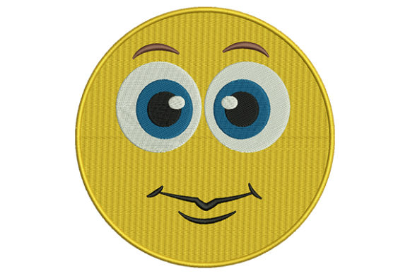Eyes Open Emoji: A Designer's Review for Boutique Sweatshirt Embroidery