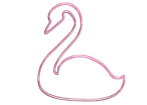 Swan Scribble Stitch: A Designer Review for Boutique Sweatshirt Embroidery